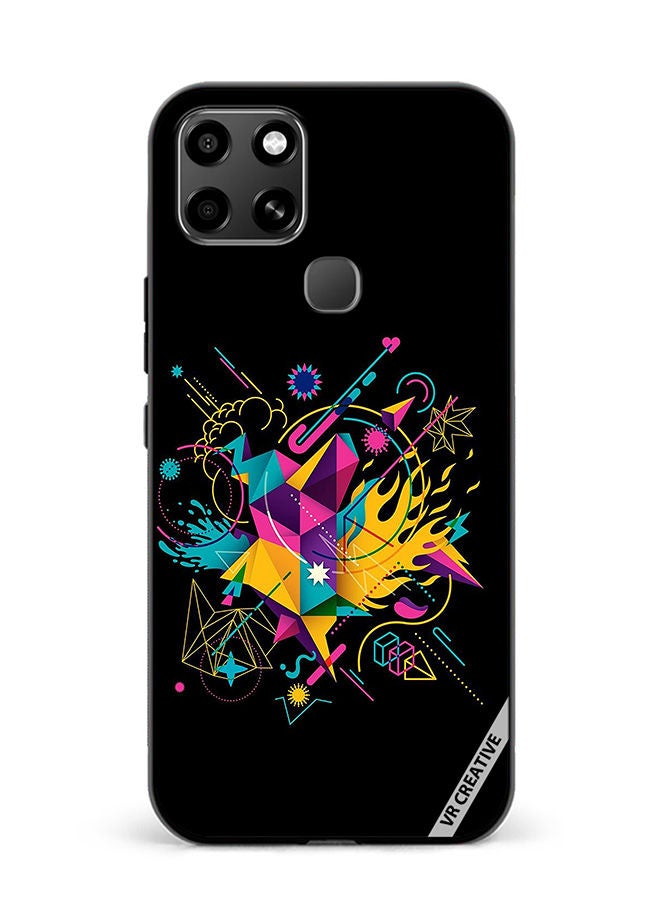 VR CREATIVE Protective Case Cover For Infinix Smart 6 Art Design Multicolour - Image 1
