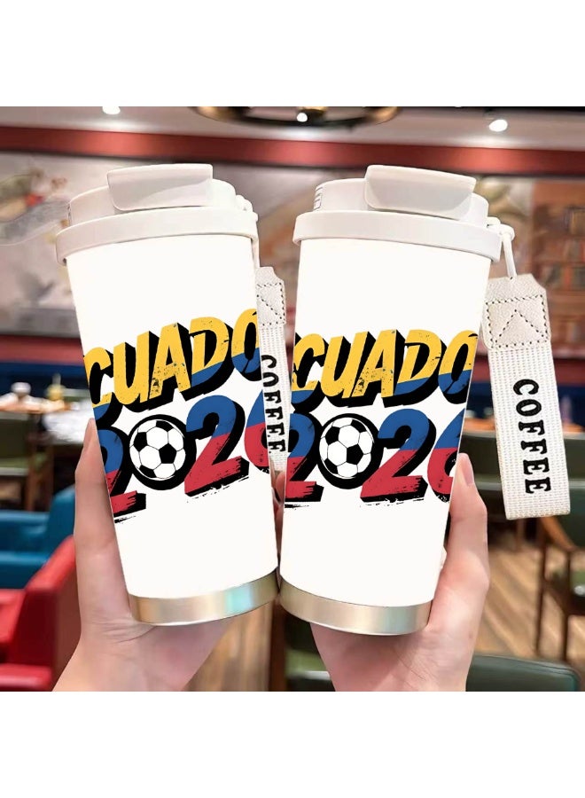 FIFA 520ml World Cup Printed Stainless Steel Insulated Water Bottle Double Wall Vacuum Thermal Flask Leakproof Cup for Hot & Cold Drinks - Image 3