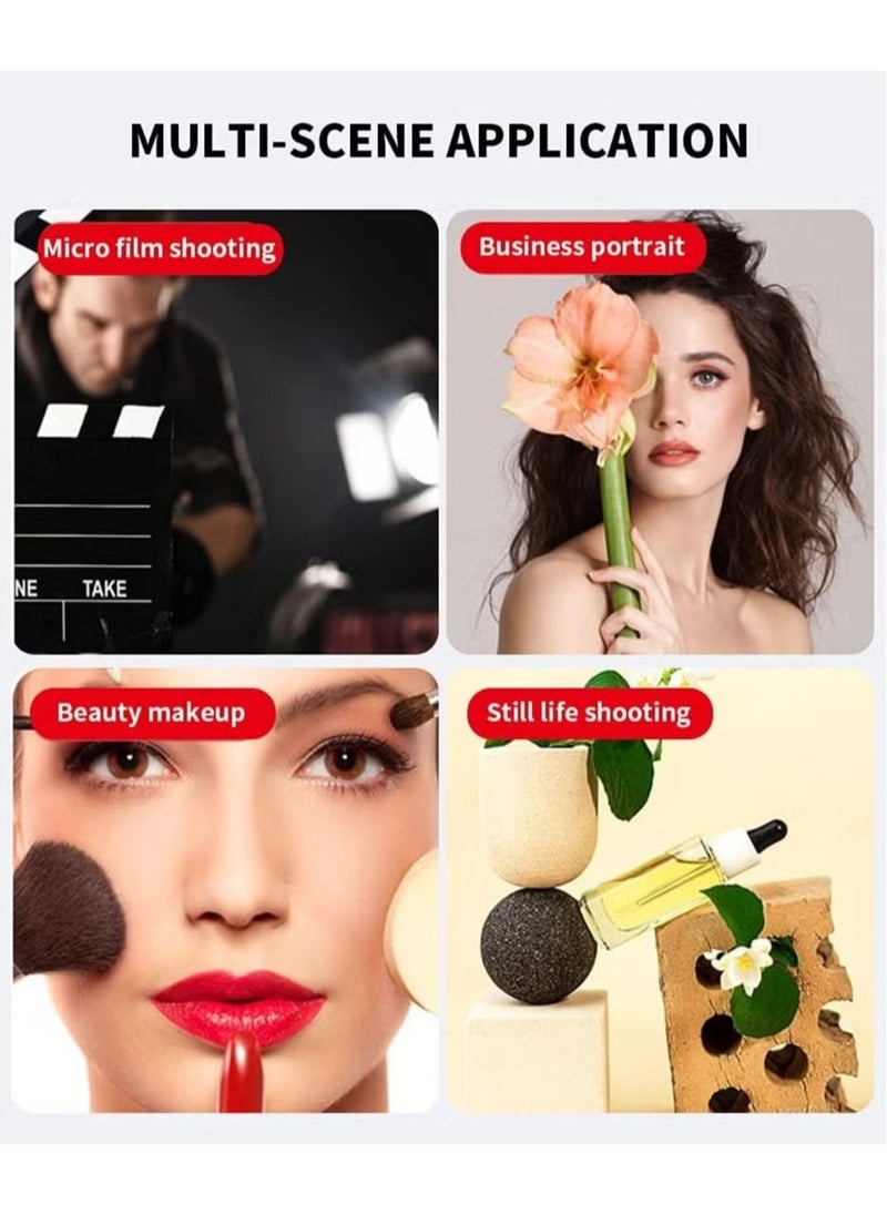 DUSALA 600 LED Video Light Kit – Rechargeable & Plug-Powered Camera Light, Adjustable 3200K-5600K, Ideal for Video Conference, Live Streaming, and Photography (LED Light) - Image 4