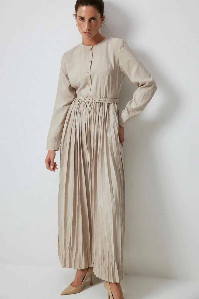 توتشي Pleated Cupra Dress