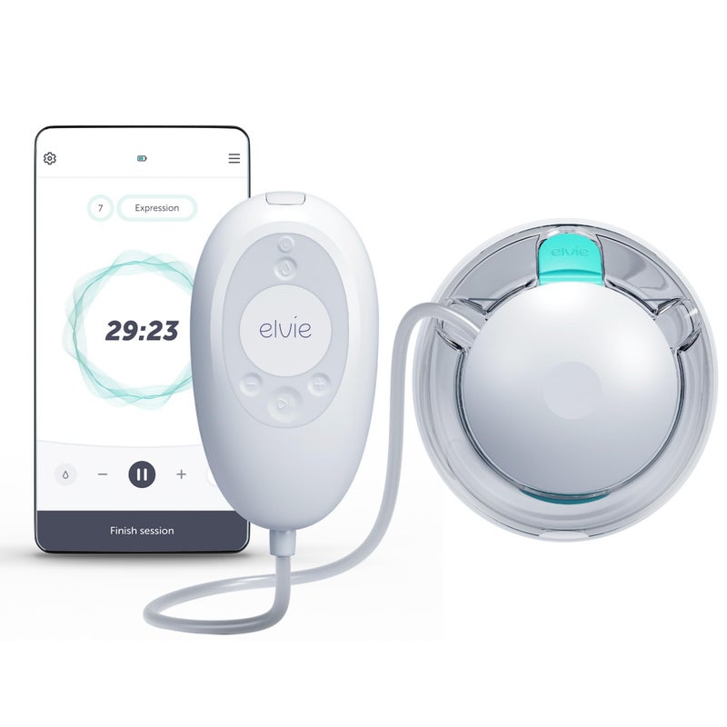 Elvie Stride 2 Hospital-Grade, App-Controlled Single Breast Pump - Hands-Free, Wearable, Ultra-Quiet & Electric with 10-Settings & Rechargeable - Image 1
