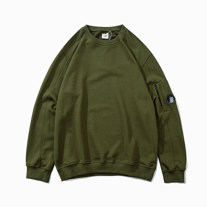 FW23 Functional Lens Hoodie CP COMPANY Mens Solid Pullover Floral gray  - Image 4