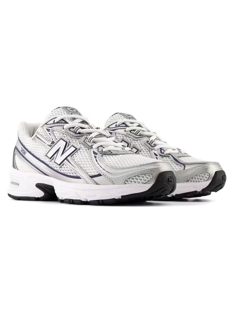 نيو بالانس حذاء نيو بالانس 740 سنيكرز – فضي/أبيض، أحذية جري كلاسيكية مع وسادة ABZORB®، تصميم علوي من شبك وشامواه مع تفاصيل عاكسة | أحذية رياضية للجنسين - Image 2