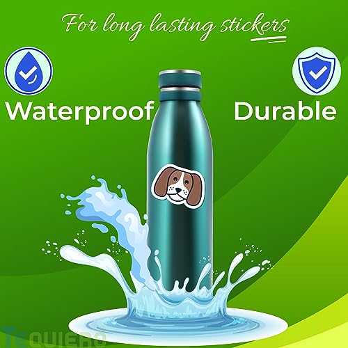 TeQuiero Matte Vinyl Sticker Paper Self Adhesive Photo Paper for Inkjet, Waterproof, Instant Dry, Tear Resistant A4 Size Sheets for printing Matt Vinyl Stickers For Art - 25 Sheets - Image 2