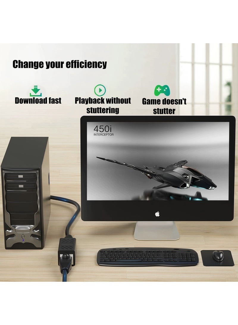 RJ45 Coupler, Ethernet Coupler-Female to Female Internet Network Cable Extender for Cat7/Cat6/Cat5e/Cat5, 10 Pack - Image 3