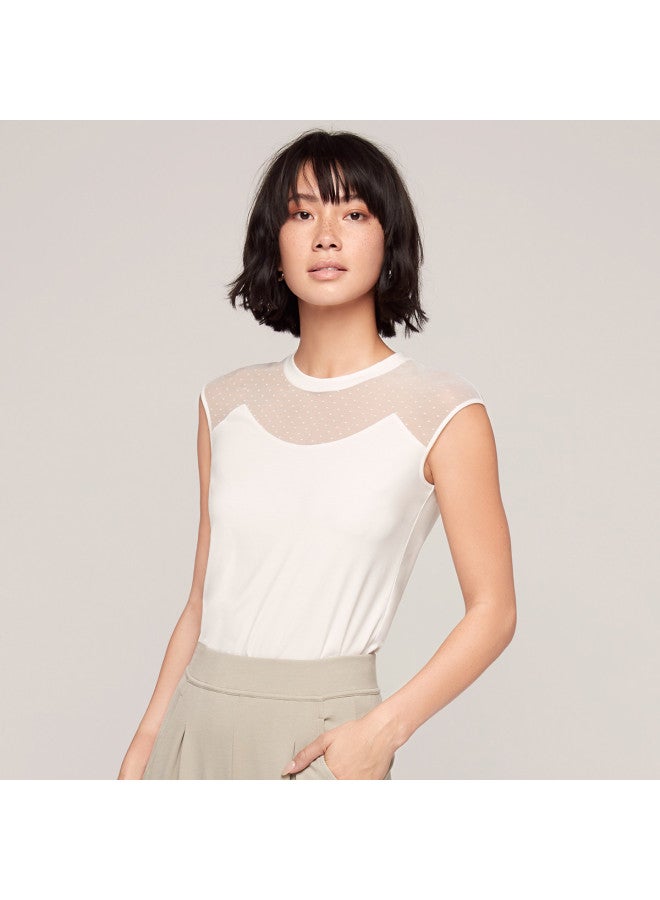 AIMER Comfortable & Versatile Round Neck Short Sleeve Women'S Layering Top - Image 2