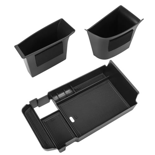 Sinminou Center Console Organizer Compatible with 2020-2025 Mazda CX-30 Accessories, 3PC Armrest Tray with Driver and Front Passenger Side Door Handle Organizer Storage Pocket Insert - Image 1