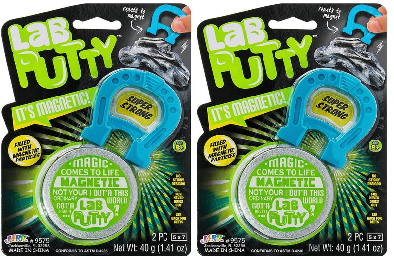 Ja-Ru JARU Lab Putty 2 Pack Magnetic Putty for Kids with Magnet and Tin Container Stretchy Putty Fidget Toys Stress Relief Party Favors Goodie Bag Fillers 95752s - Image 3
