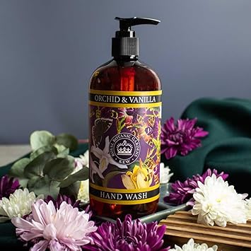 The English Soap Company Kew Gardens Hand and Body Wash Refreshing Botanical Wash with a Rich Lather Enriched with Soothing Aloe Vera and Vitamin E Orchid Vanilla Scent 500ml - Image 2