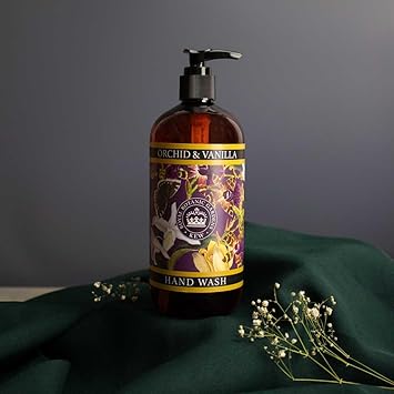 The English Soap Company Kew Gardens Hand and Body Wash Refreshing Botanical Wash with a Rich Lather Enriched with Soothing Aloe Vera and Vitamin E Orchid Vanilla Scent 500ml - Image 3