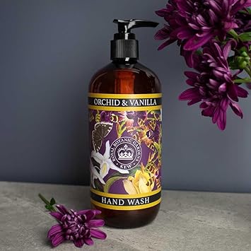The English Soap Company Kew Gardens Hand and Body Wash Refreshing Botanical Wash with a Rich Lather Enriched with Soothing Aloe Vera and Vitamin E Orchid Vanilla Scent 500ml - Image 4