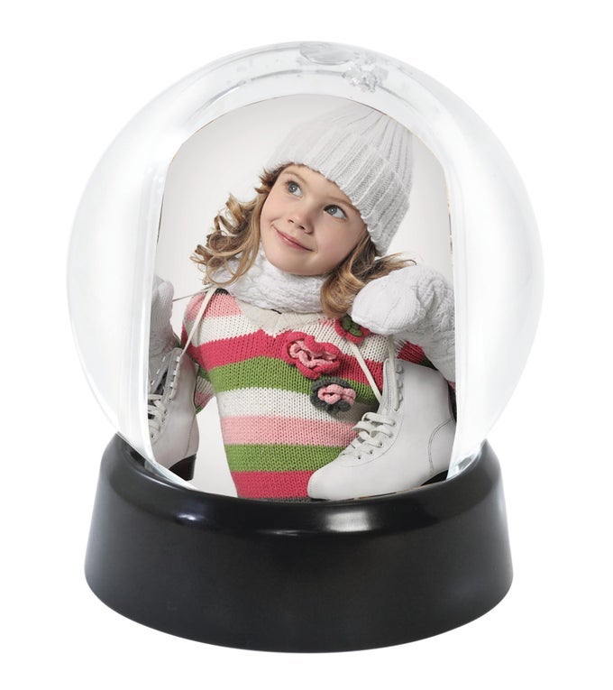NEIL ENTERPRISES INC MINI PHOTO SNOW GLOBE WITH BLACK BASE