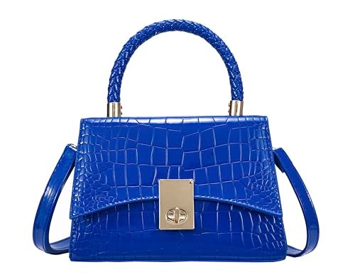 JHVYF Women Small Crossbody Bags Shoulder Bag Classic Satchel Handbags Ladies Cute Purses Satchels bag mini purse Blue - Image 1