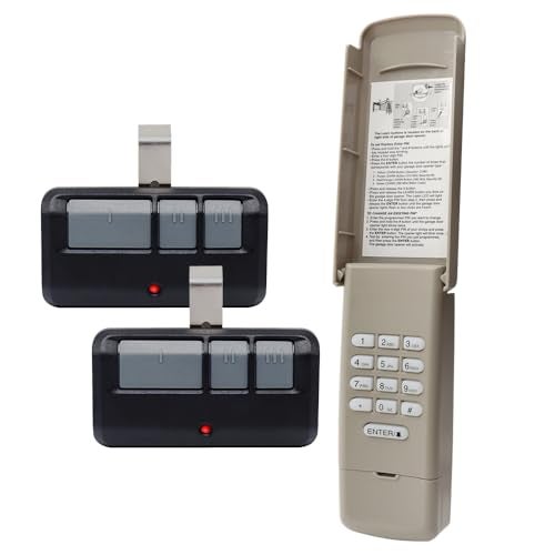 Iqqooe Garage Door Opener Keypad with 2 Garage Door Remotes for Liftmaster Chamberlain Craftsman Opener Remote Keypad Replaces 877878MAX 893MAX 893LM 971LM 877LM G940EVP2 5YearWarranty - Image 1