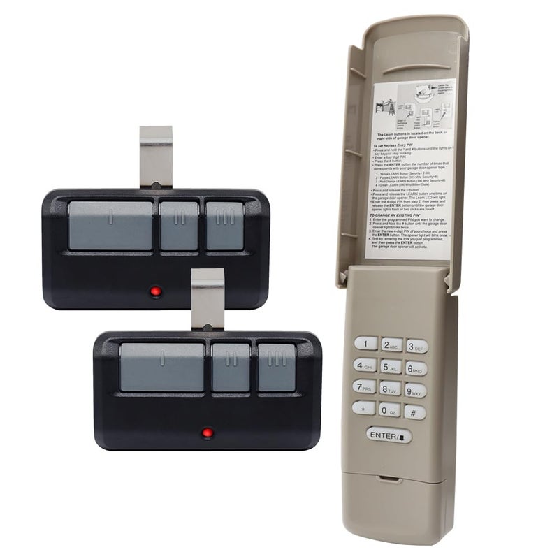 Iqqooe Garage Door Opener Keypad with 2 Garage Door Remotes for Liftmaster Chamberlain Craftsman Opener Remote Keypad Replaces 877878MAX 893MAX 893LM 971LM 877LM G940EVP2 5YearWarranty - Image 2