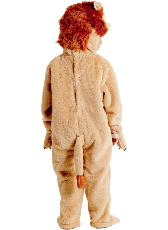 Ciao Trudi Licensed Lion Baby Costume 2-3 year – Unisex Plush Onesie with Jumpsuit & Bonnet | Infant Animal Fancy Dress Outfit | Cute Baby Lion Costume for Halloween, Parties & Photos - Image 4