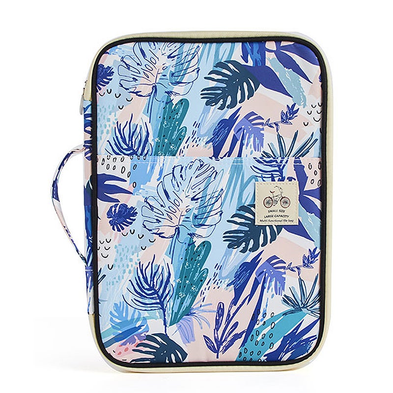 Multi-Functional A4 Document Bags Portfolio Organizer Waterproof Travel Pouch Zippered Case for Pads Notebooks Pens ID Card Gift for Students Travelers Businessman - Image 1