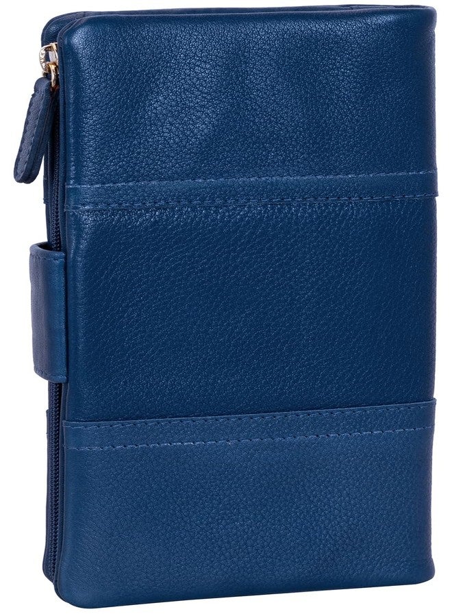RIGOHILL Navy Designer Malmo Leather Wallet for Women | Beautiful Ladies Wallet | Purse for Girls - Image 5
