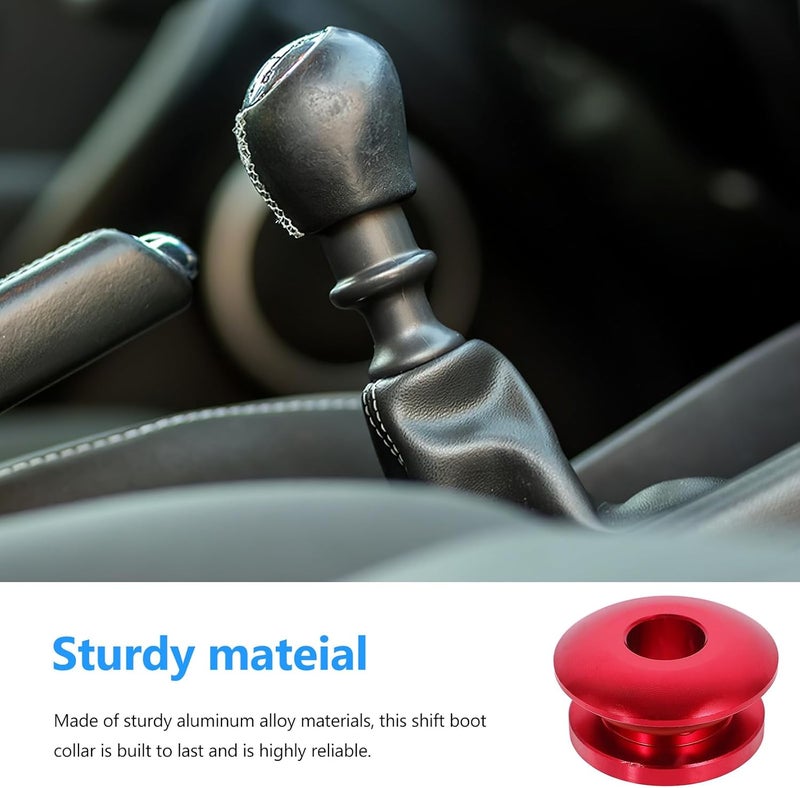 Car Shift Knob Boot Retainer and Limiter with Red Mount, Manual Gear Shifter Stopper Adapter Buckle for Automotive Interior Accessories - Image 3