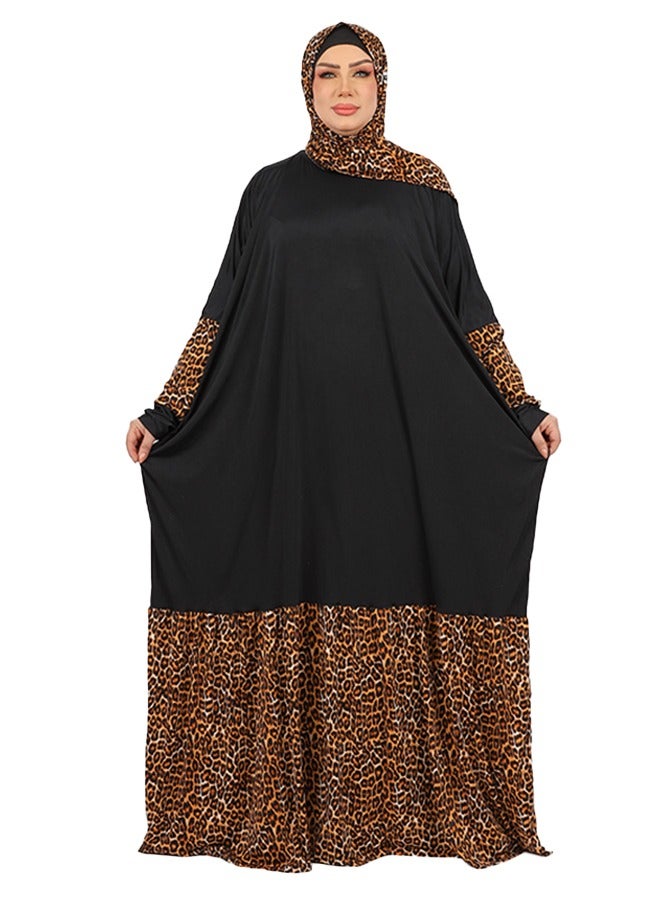 زمرد ثوب صلاة چيرسيه سعودي عملي مع غطاء الرأس من زمرد فاشون  - Image 1