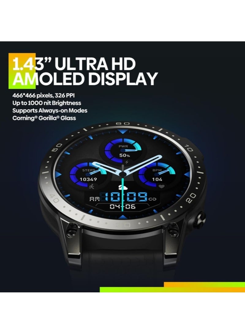 Zeblaze Ares 3 Pro Health Monitor Smartwatch 400mAh Sports Watch AMOLED Display Voice Calling Waterproof 100 Plus Sport Modes - Image 5