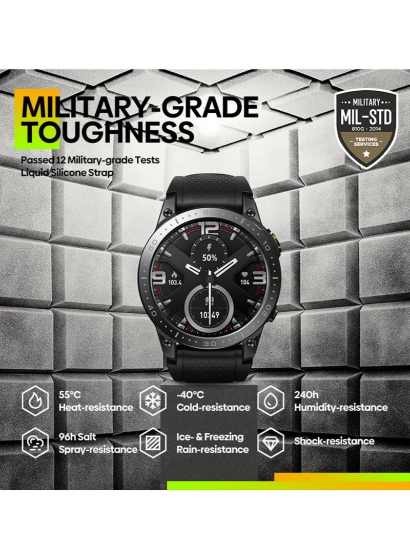 Zeblaze Ares 3 Pro Health Monitor Smartwatch 400mAh Sports Watch AMOLED Display Voice Calling Waterproof 100 Plus Sport Modes - Image 3