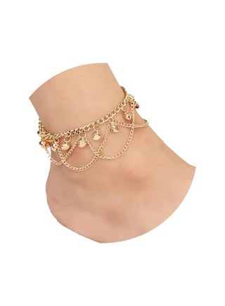 Women's gold-plated anklets, charm bracelets, anklets, bohemian delicate adjustable beach anklets, Cuban chains, bells, silver anklets, women's anklets - pzsku/Z8BDE439C54AA8BCAB5CFZ/45/1749289397/fbaa4d2a-febc-461e-a99d-cb41a3d6e9dd