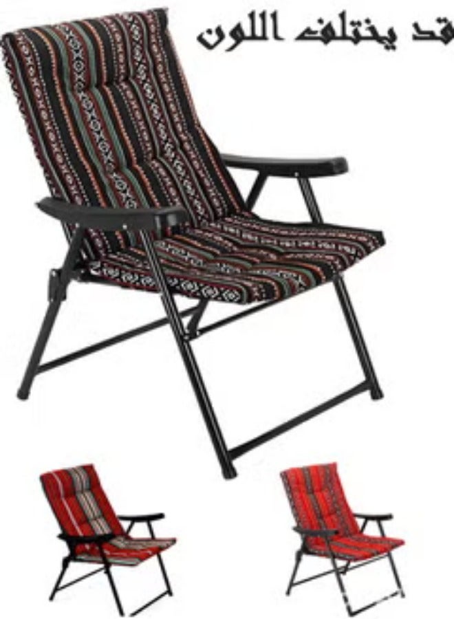 سمارت هوم كرسي تخييم قابل للطي وخفيف الوزن ومبطن عالي الجودة للتخييم على الشاطئ والرحلات في الهواء الطلق - Image 4