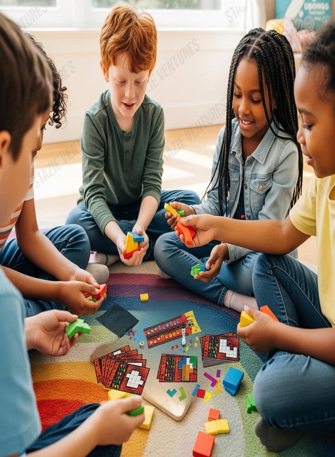 Stazie® Ubongo Strategy Puzzle Board Game | Fast-Paced Family Game of Shapes & Logic | Fun Educational for Kids & Adults | Perfect for Parties, Nights & Gift Giving - Image 3