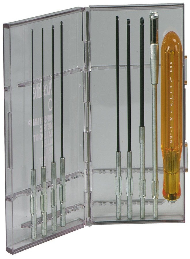 Xcelite 99PS41MMBP 9-Piece Series 99 Ballpoint Allen Hex Socket Screwdriver Set - Image 1