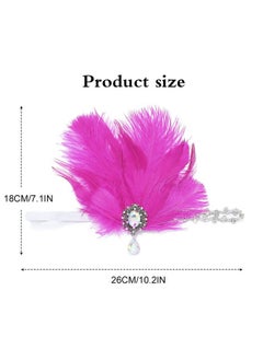 Enbree 1920S Flapper Headpiece Rose Red Feather Headband Rhinestone Gatsby Headbands Prom Party Hair Accessories For Women - pzsku/Z8BDE5DC4E339A439AE9DZ/45/_/1696070678/1c45aa62-a1b0-4c2f-bdcf-1502333e1a48