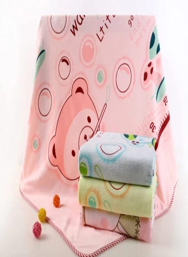 FIMALIA Soft Bath Towel Cotton Washcloth for New Born Baby,Infants and Toddlers(Colour & Prints May Vary)(Pack of 1) (Light Color, Medium_60cm x 120cm) - Image 1