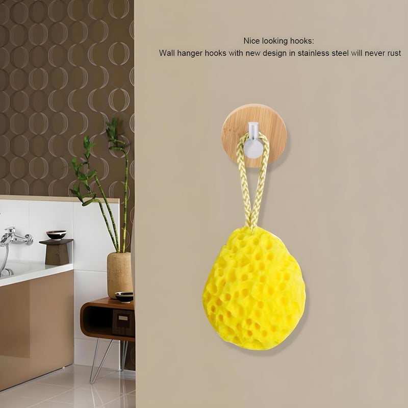 Boniry 4 PCS Wooden Wall Hanging Hook, Wall Heavy Duty Home Decor Items, Best Use for Bathroom Essential and Kitchen Accessories Items, Bath Towel Hook - Image 3