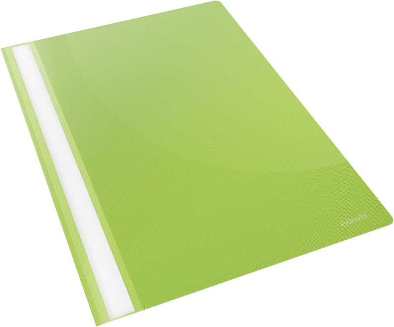 Esselte Report Files, A4, Capacity up to 160 Sheets (80 gr/mq), Polypropylene, Pack of 1, Esselte A4 Plastic Report Files, Vivida green