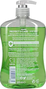 Astonish Protect Care AntiBacterial Handwash Aloe Vera Mega Value Pack of 12 600ml Bottles Vegan pH Balanced Removes 999 of Bacteria - Image 2