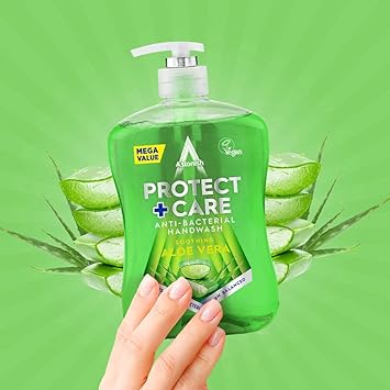 Astonish Protect Care AntiBacterial Handwash Aloe Vera Mega Value Pack of 12 600ml Bottles Vegan pH Balanced Removes 999 of Bacteria - Image 3