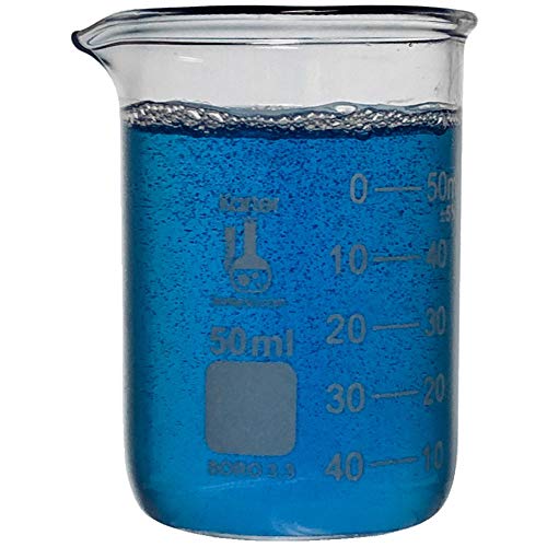Karter Scientific 50ml Beaker, Low Form Griffin, Borosilicate 3.3 Glass, Double Scale, Graduated, Karter Scientific 213D31 (Single) - Image 5