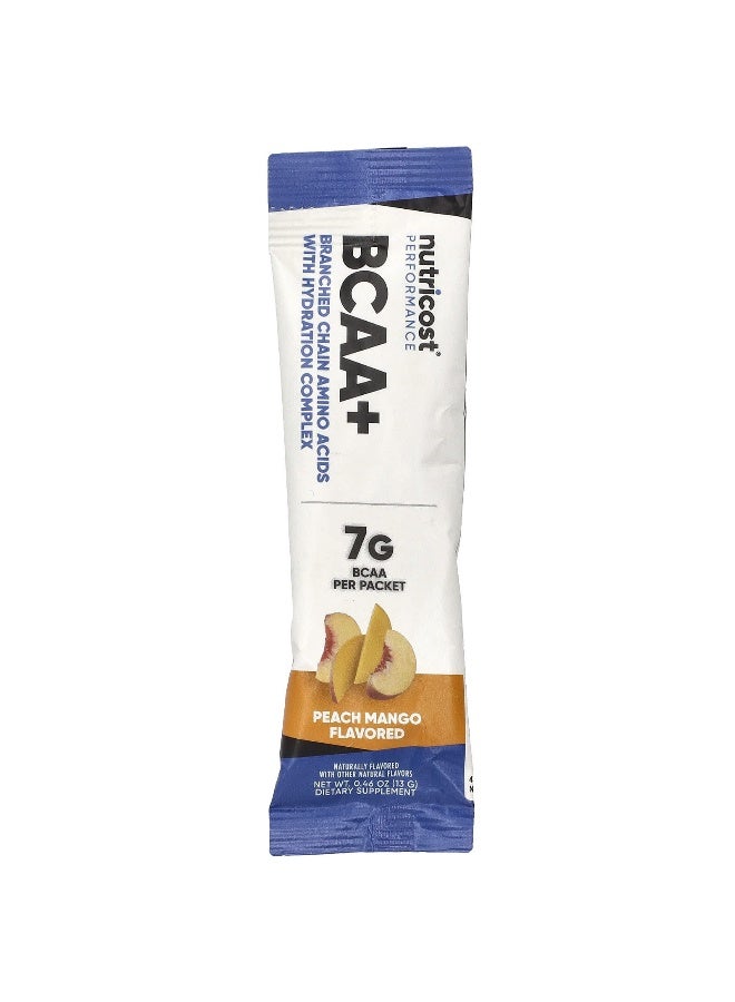Nutricost, Performance, BCAA+, Peach Mango, 20 Packets, 0.5 oz (13 g) Each (Packaging may vary) - Image 3