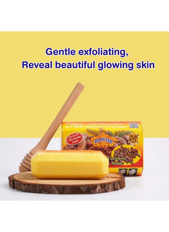 Asantee - Tamarind And Turmeric With Honey Cleansing Soap (Pack Of 3) - Image 1