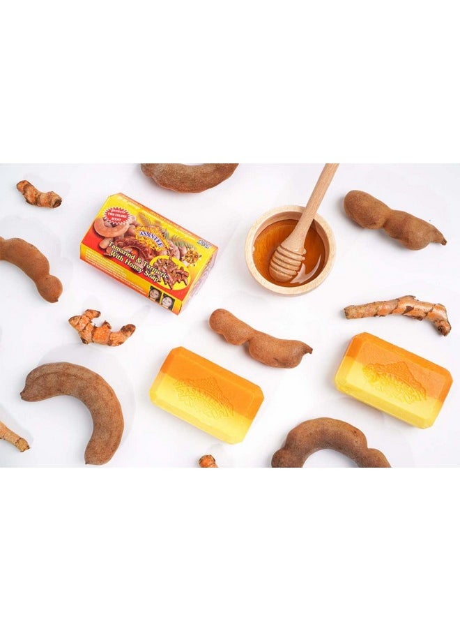 Asantee - Tamarind And Turmeric With Honey Cleansing Soap (Pack Of 3) - Image 1