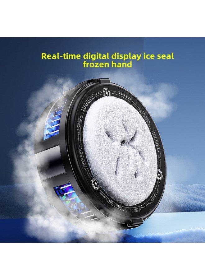 2025 Chattering Explosions Semiconductor Refrigeration Icing Mobile Phone Radiator Magnetic Attico Game Live The Glory Of King-Color:Black  - Image 3
