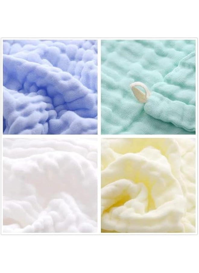 Gonice 5pcs Muslin Baby Washcloths and Towels, Natural Organic Cotton Baby Washcloths, Soft Newborn Baby Towel and Muslin Washcloth for Sensitive Skin  - Image 4