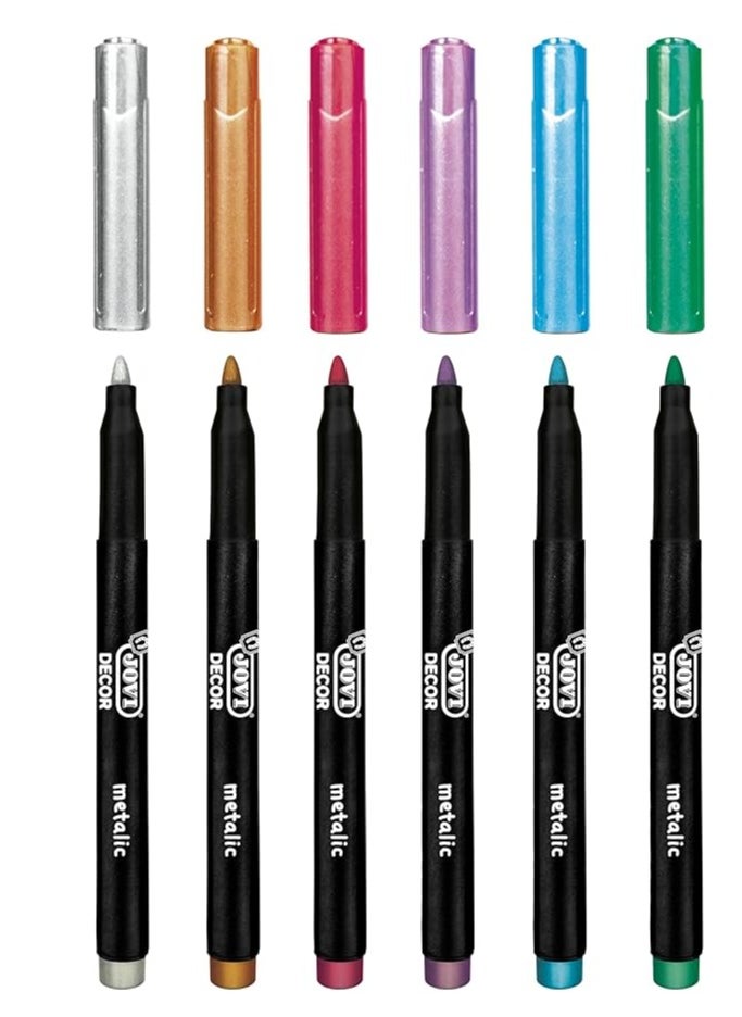 2-Piece Decor Metallic Markers Multicolour - pzsku/Z8BDEFCFB47D8F7AFD4AFZ/45/_/1708101394/53a006c7-ac3d-4c97-9b22-2637af6cb6d6