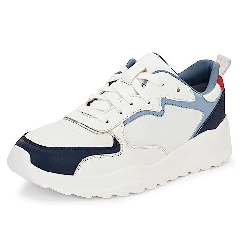 Cruiser Men's Dexter White-Blue Chunky Sneakers_9 UK (2513-2) - Image 1