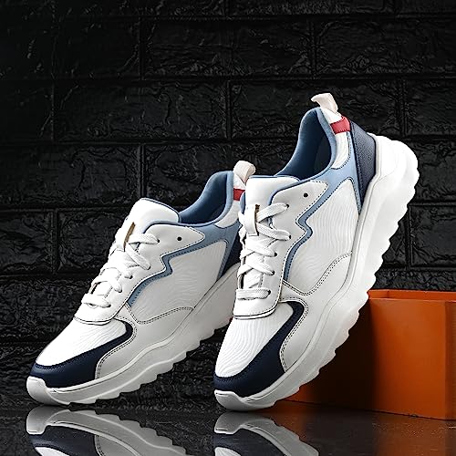 Cruiser Men's Dexter White-Blue Chunky Sneakers_9 UK (2513-2) - Image 2