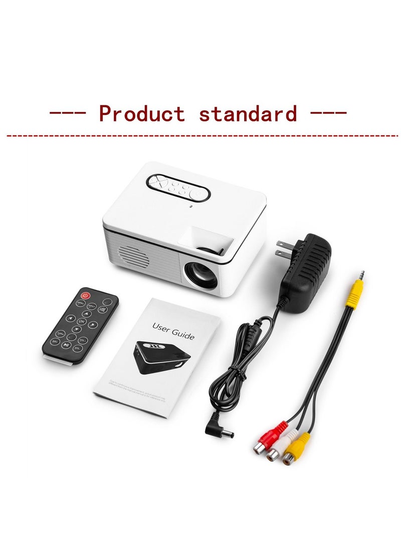 VEIDADZ - S361 Portable Mini LED Projector 320x240 600Lumens Projector Home Media Player Built-in Speaker - Image 1