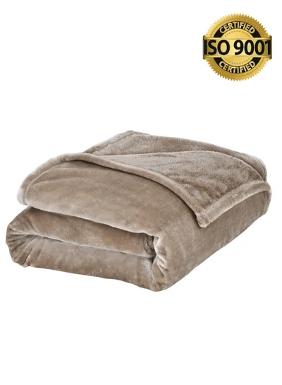 Master Home Textile Lightweight Velvet Blanket, Mora Series, 350GSM, Double Size 260 x 240 cm, Extra Soft All Season Fleece Blanket, Bed And Sofa Blanket