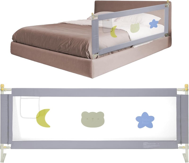 UREVO 1.8m Bed Rail for Toddlers - Adjustable Safety Guardrail for Infants - Image 2