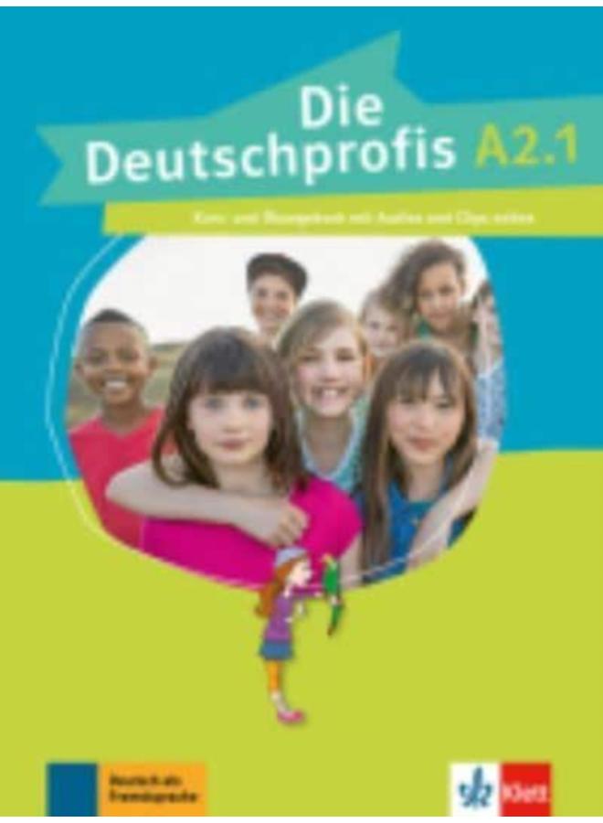Deutschprofis in Teilbanden : Kurs- und Ubungsbuch A2.1 + Audios und Clips o
