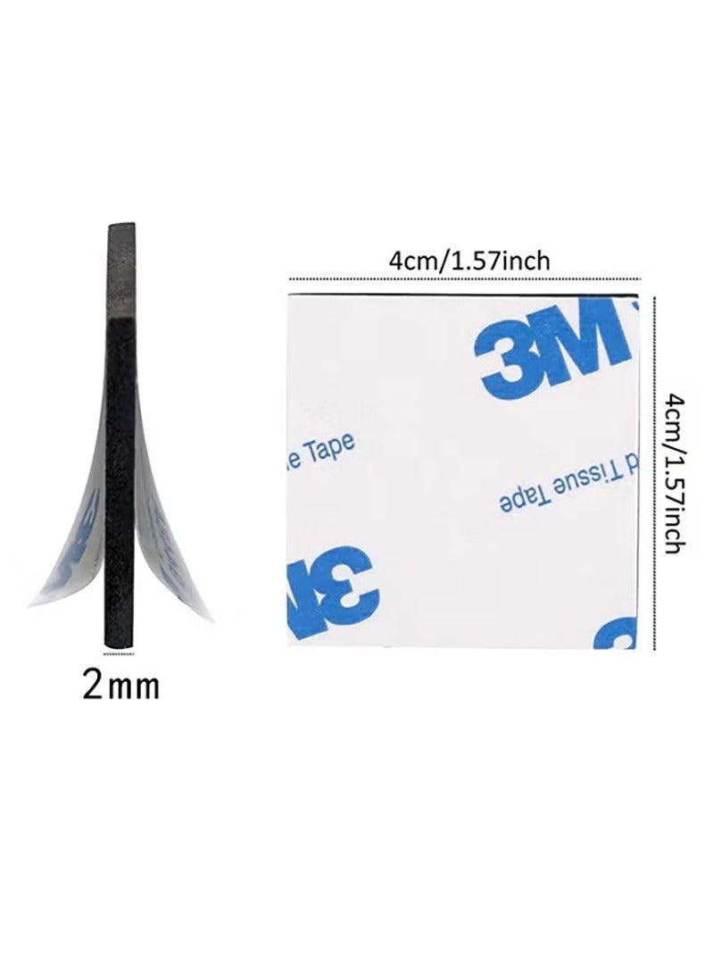 ثري ام مجموعة وسادات فوم لاصقة مربعة الشكل بلاصق قوي من الجانبين للتثبيت، 120 قطعة، متعددة - Image 2